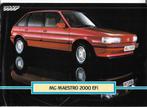 Leaflet/sheet MG Maestro 2000 EFI, ca. 1985 (NL)., Gelezen, Overige merken, Ophalen of Verzenden, Austin Rover NL