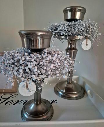 Riviera Maison Kandelaars - Set van 2 (zonder kransen) beschikbaar voor biedingen