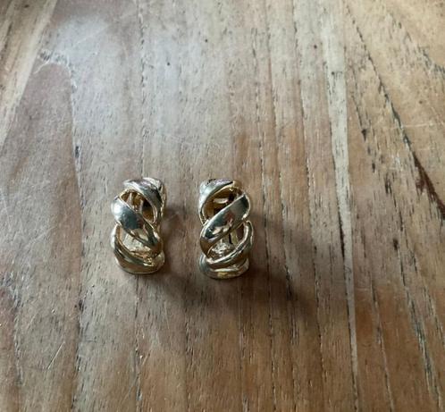 Vintage Christian Dior oorbellen goudkleurig clips jaren 80, Sieraden, Tassen en Uiterlijk, Oorbellen, Zo goed als nieuw, Overige materialen