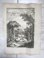 Chineesche begraafplaats, or. gravure, afm. beeld 17,5x12cm., Antiek en Kunst, Ophalen of Verzenden