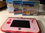 Vtech Storio Max kinder tablet incl 3 spellen, Ophalen of Verzenden, Gebruikt