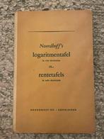 Noordhoff's Logaritmentafel & Rentetafels - 1961, Ophalen of Verzenden, Gelezen, Overige onderwerpen