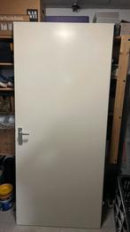 Opdekdeur: 211 x 93 cm. Kleur 9010, Ophalen, Zo goed als nieuw, Binnendeur, 200 tot 215 cm