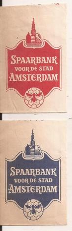 Spaarbank voor de stad Amsterdam suikerzakje tevens lot 1959, Ophalen of Verzenden, Nederland