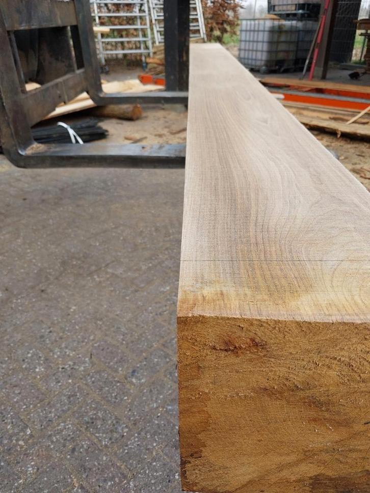 Vers gezaagde eiken balken diverse maten, Doe-het-zelf en Verbouw, Hout en Planken, Nieuw, Balk, Eiken, 300 cm of meer, 50 mm of meer