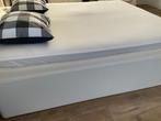 Boxspring 180 x 220 wit, Ophalen, Wit, Tweepersoons, Zo goed als nieuw