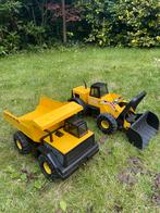 Tonka Graafmachine en zandwagen, Kinderen en Baby's, Speelgoed | Buiten | Skelters, Ophalen, Gebruikt, Overige merken