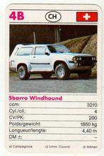 Kw1603 autokaartje 4b -- sbarro windhound, Ophalen of Verzenden, Zo goed als nieuw, Auto's