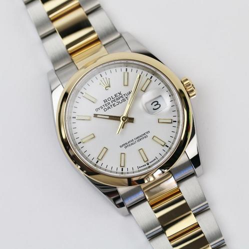 Rolex Datejust 36 staal goud 126203 (Zeer goed/ 2019), Sieraden, Tassen en Uiterlijk, Horloges | Heren, Zo goed als nieuw, Polshorloge