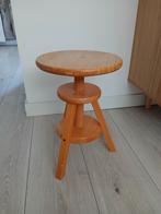 Vintage houten atelier draai kruk, Ophalen of Verzenden, In hoogte verstelbaar, Gebruikt, Hout
