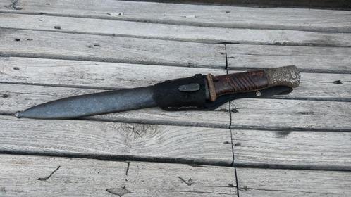 WWII WW2 Duitse 98K bajonet met frog en schede (Bodemvondst), Verzamelen, Militaria | Tweede Wereldoorlog, Landmacht, Hulzen of Bodemvondsten