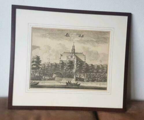 Gravure noorderkerk 1691 Amsterdam Caspar COMMELIN, Antiek en Kunst, Kunst | Etsen en Gravures, Ophalen