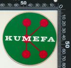 Sticker: Kumefa, Ophalen of Verzenden, Zo goed als nieuw, Bedrijf of Vereniging
