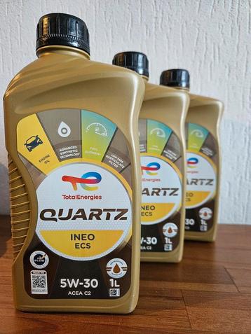3 liter motorolie Total Quartz Ineo 5W-30 beschikbaar voor biedingen
