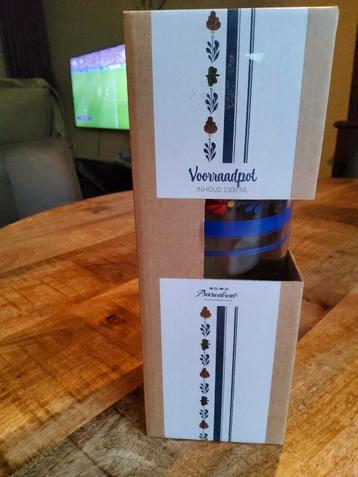 Nieuwe grote boerenbont voorraadpot  beschikbaar voor biedingen