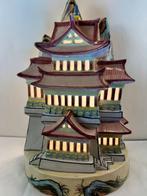 Keramische lamp vorm Oosters paleis – Taiwan R.O.C. vintage, Ophalen of Verzenden