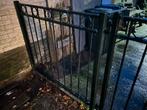Metalen Hek met Deur - 2.80m Breed, Ophalen, Met poort, Gebruikt, Spijlenhekwerk