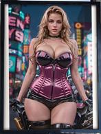 [Poster in Frame] Sexy Busty Blonde Motor Pin up, Verzamelen, Posters, Verzenden, Nieuw, A1 t/m A3, Film en Tv