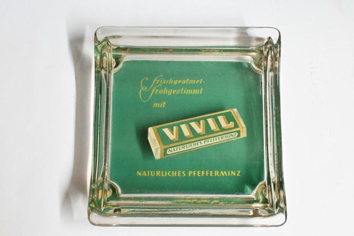 Vivil pepermunt snoep toonbank schaal wisselgeld schaal, Verzamelen, Merken en Reclamevoorwerpen, Gebruikt, Gebruiksvoorwerp, Ophalen of Verzenden