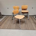 8 x stapelstoelen kantine stapelbare partij stoelen, Ophalen, Gebruikt, Bruin, Vijf, Zes of meer stoelen