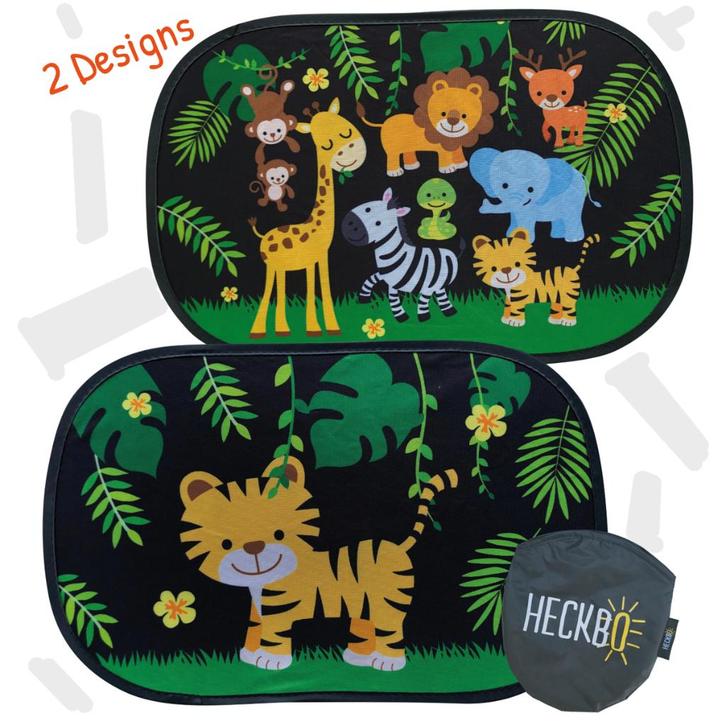 Zonnescherm - Auto - Heckbo - Jungle - 2 stuks, Auto diversen, Auto-accessoires, Nieuw, Verzenden