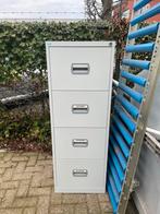 Metalen archiefkast met 4 lades, Ophalen, Minder dan 50 cm, Gebruikt, Metaal