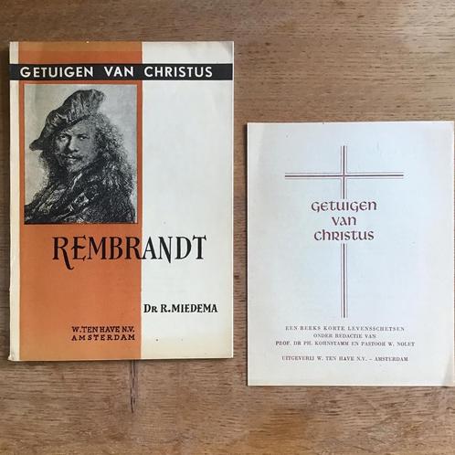 Rembrandt van Rijn - Getuigen van Christus 1945 + flyer, Boeken, Kunst en Cultuur | Beeldend, Zo goed als nieuw, Schilder- en Tekenkunst