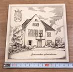 Wandtegel gemeentehuis Nieuwleusen Mosa, Antiek en Kunst, Antiek | Wandborden en Tegels, Ophalen of Verzenden