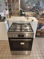 Zilvere Bosch Gasfornuis - Goed Onderhouden, Witgoed en Apparatuur, Fornuizen, Gebruikt, 60 cm of meer, Energieklasse A of zuiniger