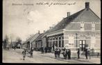 Hoogerheide (N.B.), Dorpsstraat met volk, gelopen 1908, Verzamelen, Ansichtkaarten | Nederland, Verzenden, Voor 1920, Gelopen