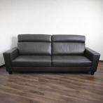 Mooie donkerbruine leren bank, Ophalen, Gebruikt, 75 tot 100 cm