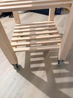 Roltafel / Bijzettafel - Zo goed als nieuw!, Ophalen, Minder dan 50 cm, Beige, Zo goed als nieuw