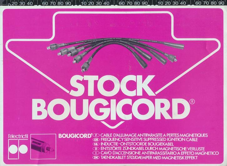 Sticker: Bougicord, Verzamelen, Stickers, Zo goed als nieuw, Auto of Motor, Ophalen of Verzenden