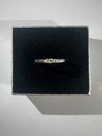 14k Witgouden Ring met Diamanten, Ophalen, Nieuw, Met edelsteen, Dame