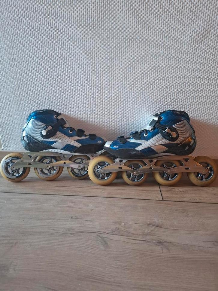 Powerslide R2 skeelers maat 44, Sport en Fitness, Skeelers, Gebruikt, Inline skates 4 wielen, Powerslide, Ophalen of Verzenden