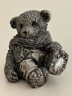 Zilverkleurig Teddybeer Beeldje teddy beer beertje, Antiek en Kunst, Ophalen of Verzenden