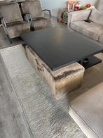 Salontafel set met fauteuils en poef, Ophalen, Overige materialen, Gebruikt, 100 tot 150 cm