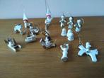 16 houten KERST-FIGUURTJES 2 tot 6 cm, voor in de boom, Ophalen of Verzenden, Nieuw