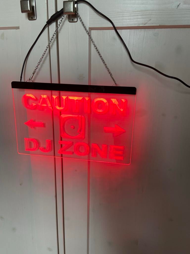 Lichtgevend DJ Zone Lichtbord, Ophalen of Verzenden, Gebruikt, Licht, Kleur