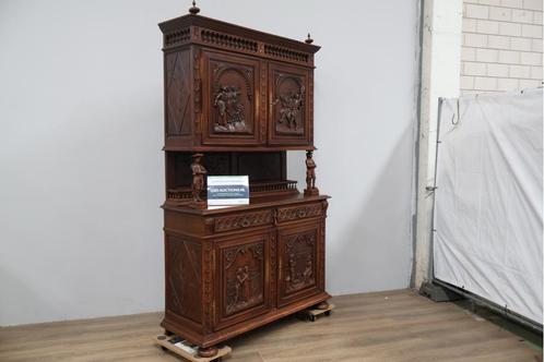 Antieke Jachtkast - Buffetkast, Antiek en Kunst, Antiek | Meubels | Kasten, Ophalen of Verzenden