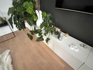 3x Ikea Besta mat wit 120cm lang x 42cm diep x 38cm hoog - afbeelding 4