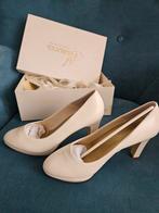 Fiarucci bruidsschoenen pumps mt 40 ivory in doos, Ophalen of Verzenden, Zo goed als nieuw, Roze, Schoenen