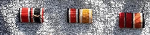 Duitse Feldspangen 2 Medailles WW2, Verzamelen, Militaria | Tweede Wereldoorlog, Landmacht, Lintje, Medaille of Wings, Duitsland