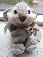 Konijn met jong konijntje baby merk Heunec plüsch, Ophalen of Verzenden, Nieuw, Konijn