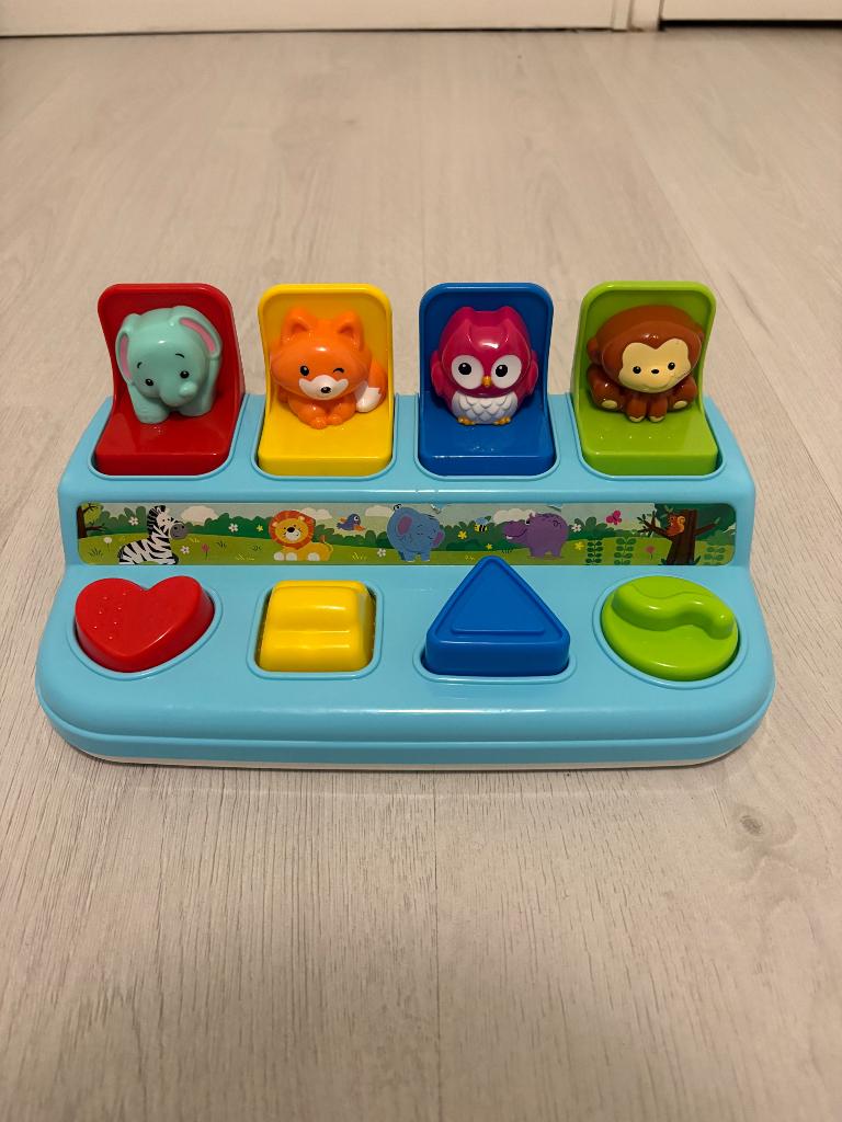 Playgo pop up vormen en dieren baby speelgoed 5 euro, Ophalen of Verzenden, Zo goed als nieuw, Overige typen
