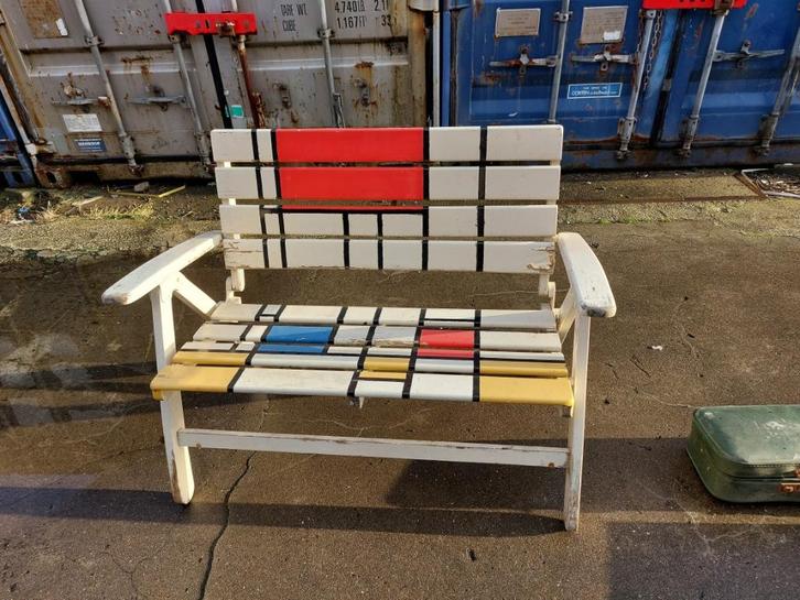 tuinbank inklapbaar, Tuin en Terras, Tuinbanken, Gebruikt, Hout, Ophalen