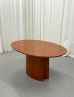 Uitschuifbare ovale design eettafel kersenhout, Ophalen, Gebruikt, 100 tot 150 cm, 150 tot 200 cm