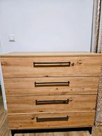 Cabinet with oak and black finishes, Huis en Inrichting, Kasten | Ladekasten, Ophalen, 50 tot 100 cm, Zo goed als nieuw, 3 of 4 laden