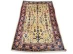 Handgeknoopt Perzisch wol tapijt Uzbekistan geel 204x315cm, 200 cm of meer, 150 tot 200 cm, Perzisch vintage oosters HYPE, Gebruikt