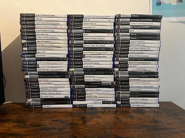 100-tal PS2 games, Spelcomputers en Games, Games | Sony PlayStation 2, Zo goed als nieuw, 1 speler, Vanaf 3 jaar, Ophalen of Verzenden